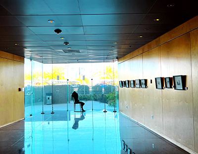Enjoy a diverse series of exhibits in this serene space.